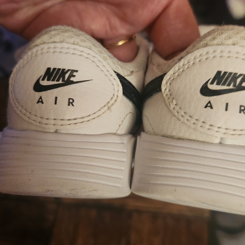 Nike Kids White and Black Air Sneakers